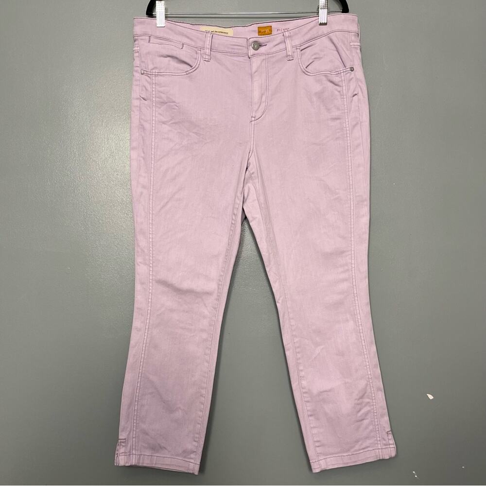 Pilcro Slim Fit Boyfriend Ankle Crop Denim Jeans Lilac Purple Women’s Size 32